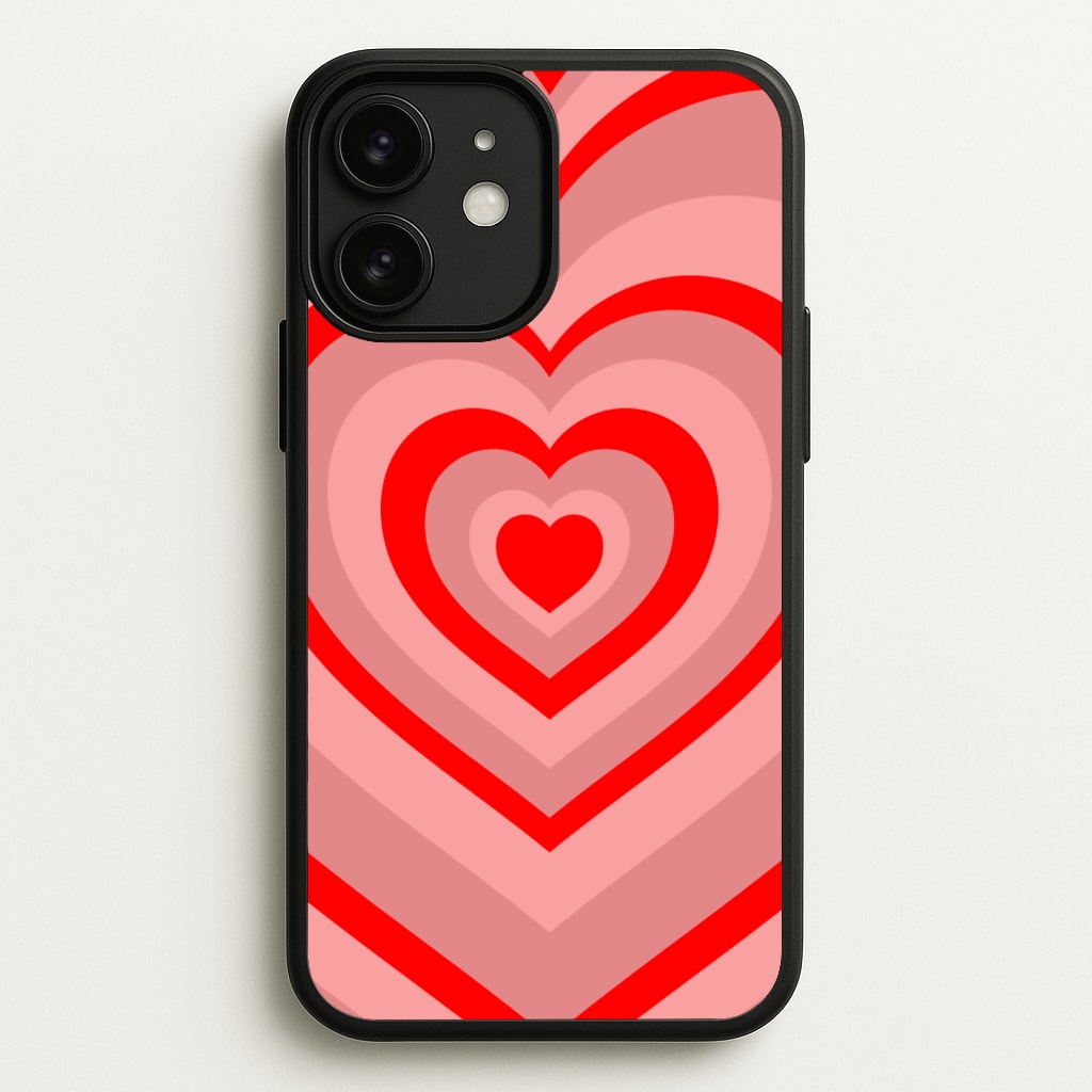 Red - Colourful Hearts  - Colourful Hearts Phone Case for iPhone 11