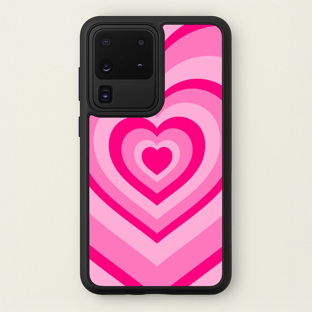 Pink - Colourful Hearts  - Christmas Phone Case for Galaxy S20 Ultra