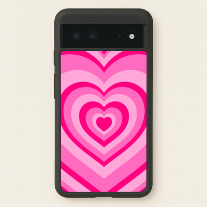 Pink - Colourful Hearts  - Christmas Phone Case for Google Pixel 6