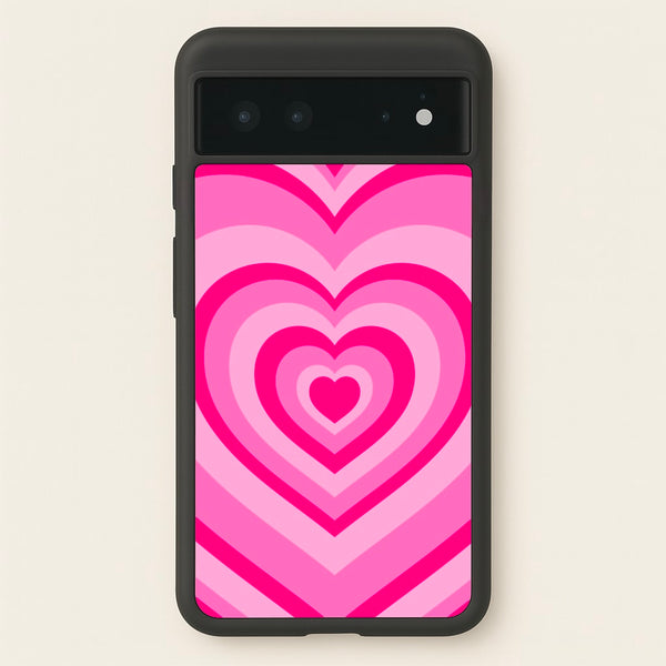 Pink - Colourful Hearts  - Christmas Phone Case for Google Pixel 6