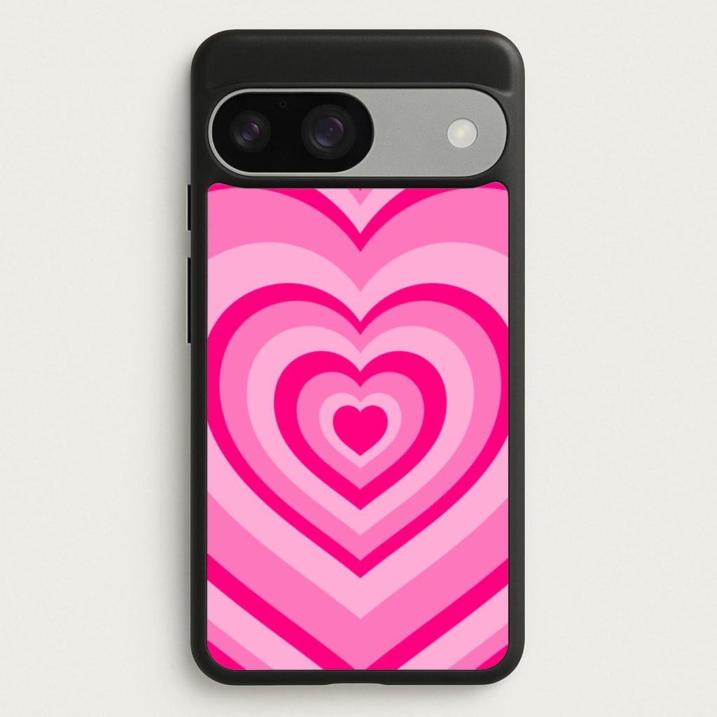 Pink - Colourful Hearts  - Christmas Phone Case for Google Pixel 9 / 9 Pro