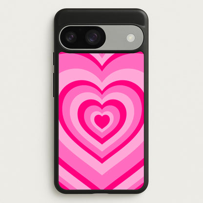 Pink - Colourful Hearts  - Christmas Phone Case for Google Pixel 9 / 9 Pro