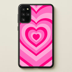 Pink - Colourful Hearts  - Christmas Phone Case for Galaxy S20 Plus