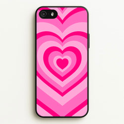 Pink - Colourful Hearts  - Christmas Phone Case for iPhone 5 / 5s / SE 2016