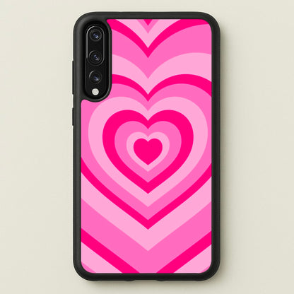 Pink - Colourful Hearts  - Christmas Phone Case for Huawei P20 Pro