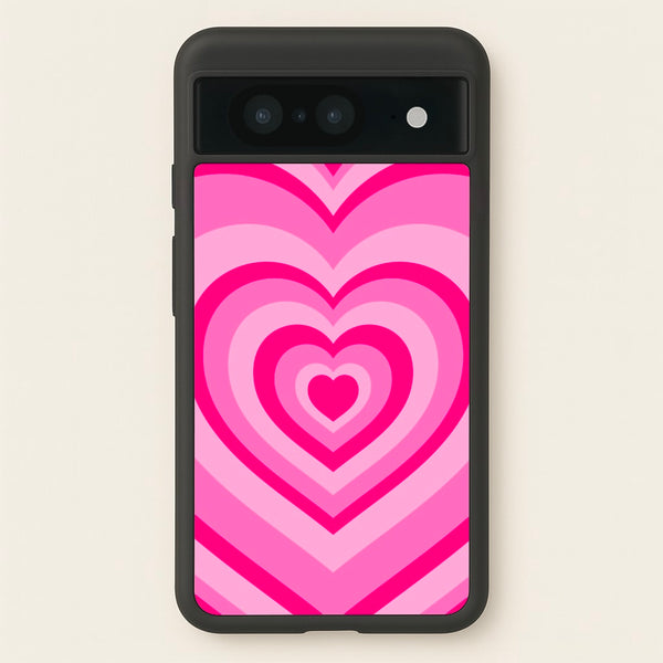 Pink - Colourful Hearts  - Christmas Phone Case for Google Pixel 8
