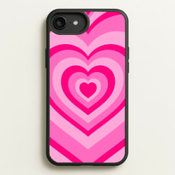 Pink - Colourful Hearts  - Christmas Phone Case for iPhone 6 Plus / 7 Plus / 8 Plus