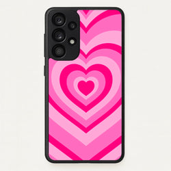 Pink - Colourful Hearts  - Christmas Phone Case for Galaxy A53