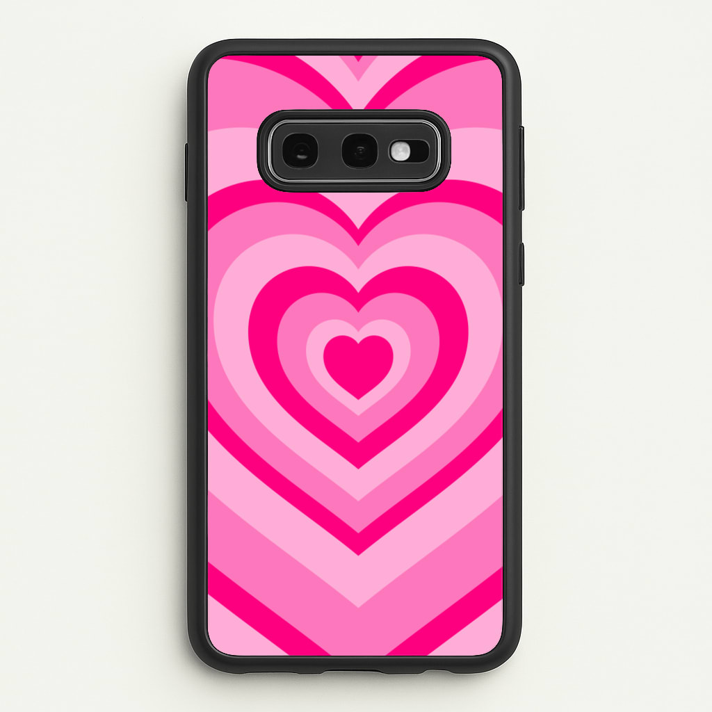Pink - Colourful Hearts  - Christmas Phone Case for Galaxy S10e