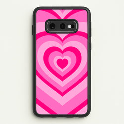 Pink - Colourful Hearts  - Christmas Phone Case for Galaxy S10e