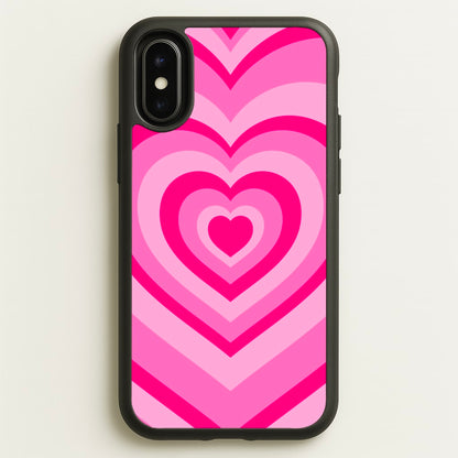 Pink - Colourful Hearts  - Christmas Phone Case for iPhone X / XS