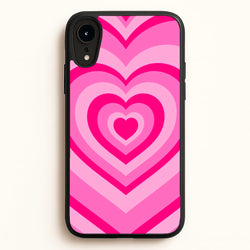 Pink - Colourful Hearts  - Christmas Phone Case for iPhone XR