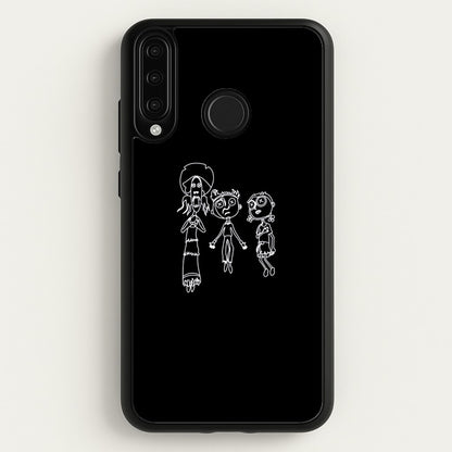Cor Outline  - Halloween Phone Case for Huawei P30 Lite