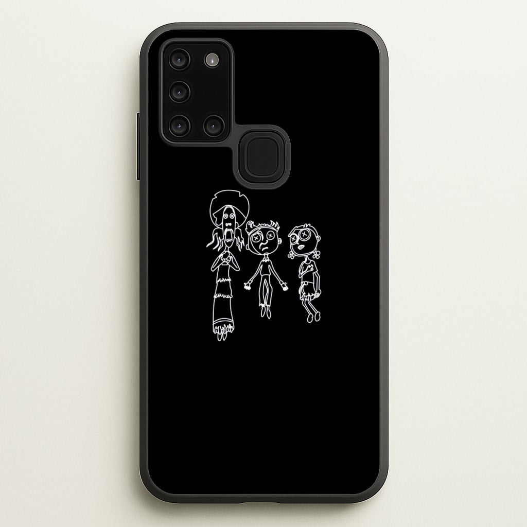 Cor Outline  - Halloween Phone Case for Galaxy A21s