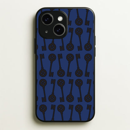 Key Pattern  - Halloween Phone Case for iPhone 15
