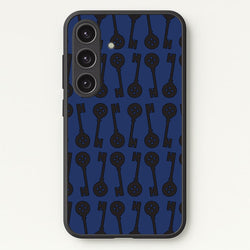 Key Pattern  - Halloween Phone Case for Galaxy S25 Plus