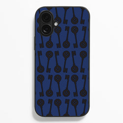Key Pattern  - Halloween Phone Case for iPhone 16 Plus