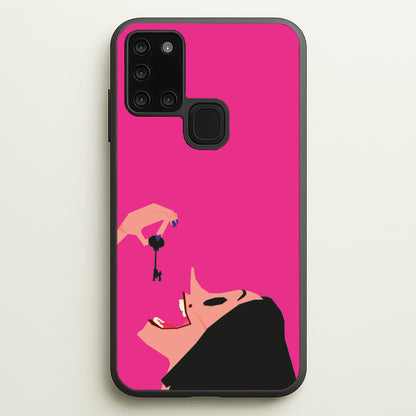 Key - Caroline  - Halloween Phone Case for Galaxy A21s