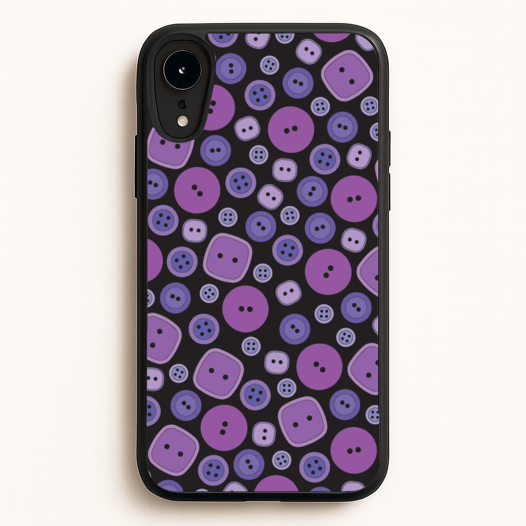 Button Pattern  - Coraline Phone Case for iPhone XR