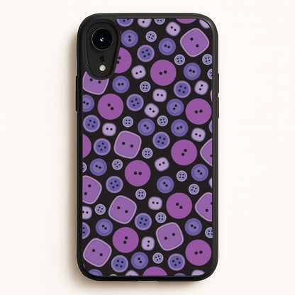 Button Pattern  - Coraline Phone Case for iPhone XR