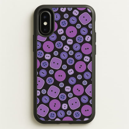 Button Pattern  - Coraline Phone Case for iPhone X / XS