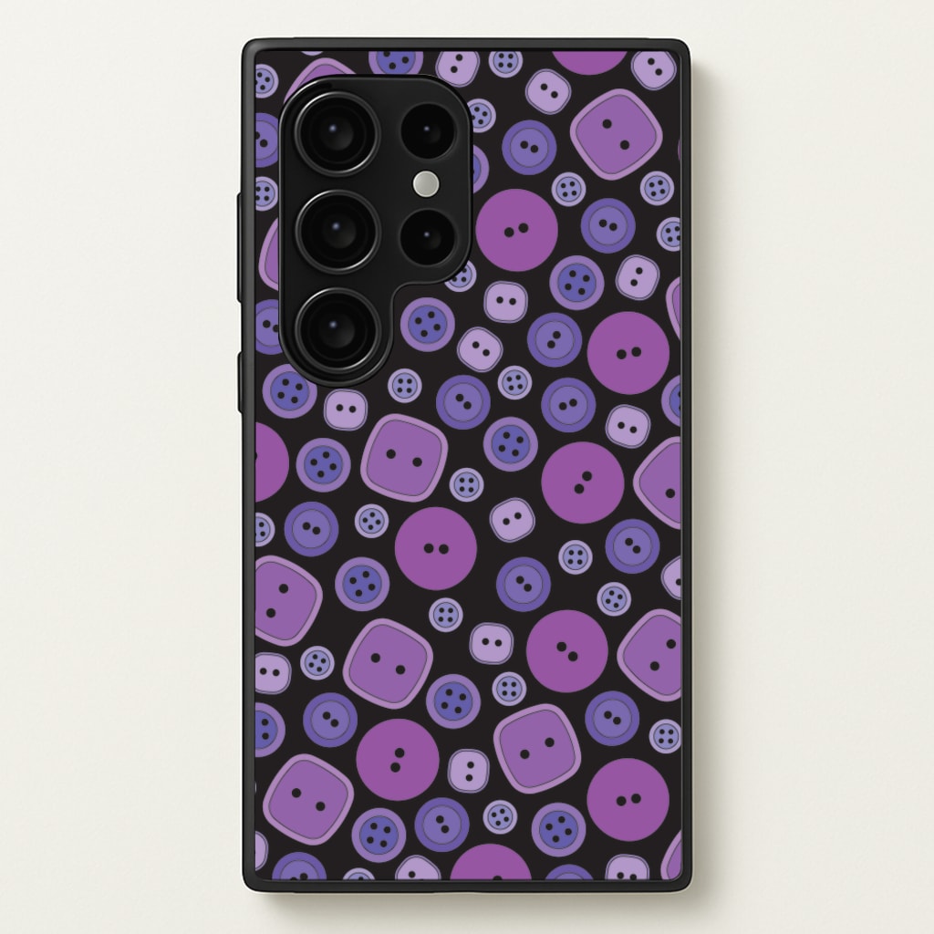 Button Pattern  - Coraline Phone Case for Galaxy S24 Ultra