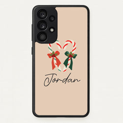 Candycane - Personalised Christmas  - Christmas Phone Case for Galaxy A33