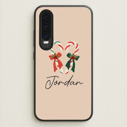 Candycane - Personalised Christmas  - Christmas Phone Case for Huawei P30