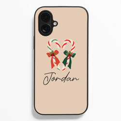 Candycane - Personalised Christmas  - Christmas Phone Case for iPhone 16 Plus