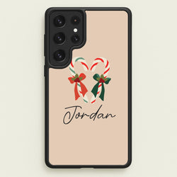 Candycane - Personalised Christmas  - Christmas Phone Case for Galaxy S22 Ultra