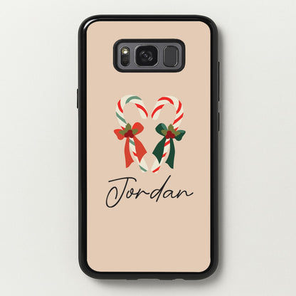 Candycane - Personalised Christmas  - Christmas Phone Case for Galaxy S8 Plus
