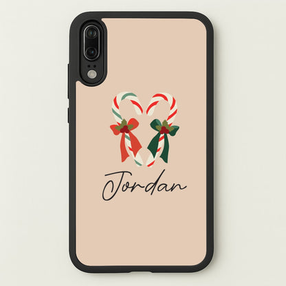Candycane - Personalised Christmas  - Christmas Phone Case for Huawei P20