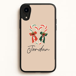Candycane - Personalised Christmas  - Christmas Phone Case for iPhone XR