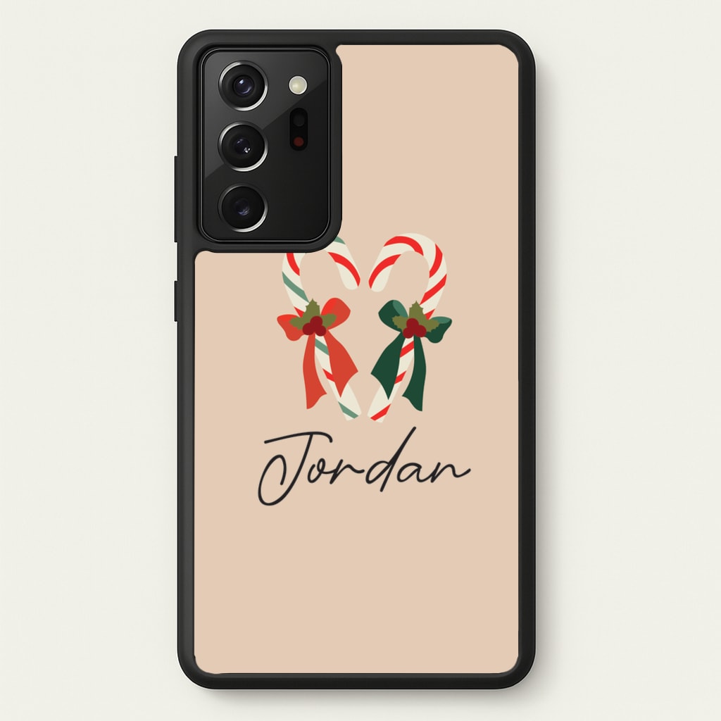 Candycane - Personalised Christmas  - Christmas Phone Case for Galaxy Note 20 Ultra