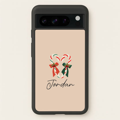 Candycane - Personalised Christmas  - Christmas Phone Case for Google Pixel 8 Pro
