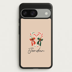 Candycane - Personalised Christmas  - Christmas Phone Case for Google Pixel 9 / 9 Pro