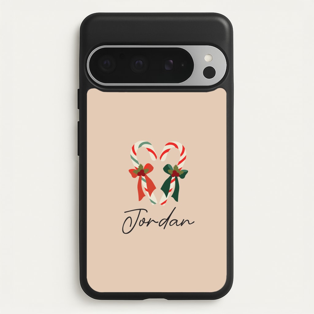 Candycane - Personalised Christmas  - Christmas Phone Case for Google Pixel 9 Pro XL