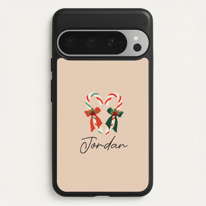 Candycane - Personalised Christmas  - Christmas Phone Case for Google Pixel 9 Pro XL