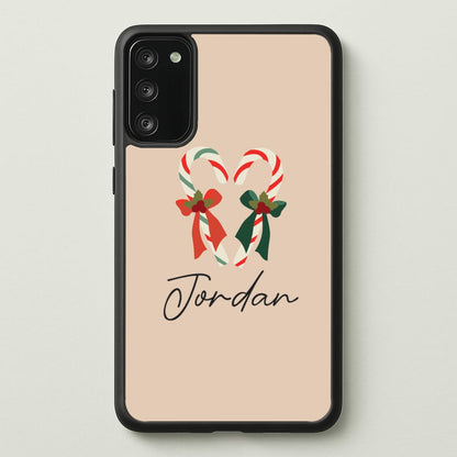 Candycane - Personalised Christmas  - Christmas Phone Case for Galaxy S20FE