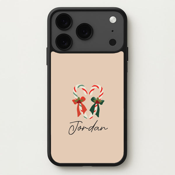 Candycane - Personalised Christmas Phone Case for iPhone 17 Pro Max