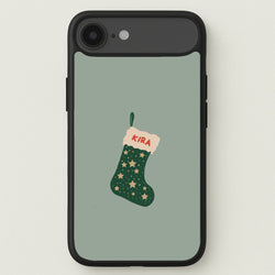 Green Stocking - Personalised Christmas Phone Case for iPhone 17 Air