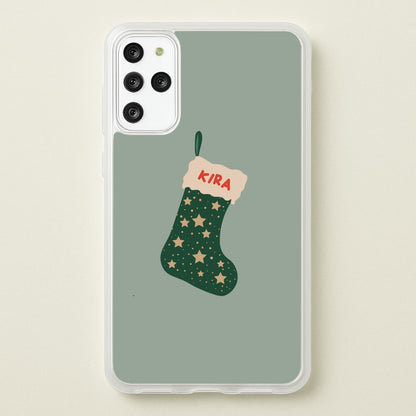Green Stocking - Personalised Christmas  - Christmas Phone Case for Galaxy S20 Plus