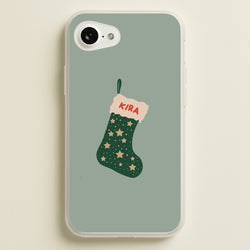 Green Stocking - Personalised Christmas  - Christmas Phone Case for iPhone 16e