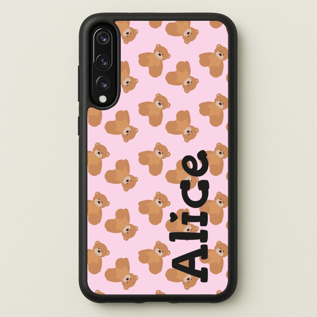 Teddy Bear Pattern - Personalised Christmas   - Christmas Phone Case for Huawei P20 Pro