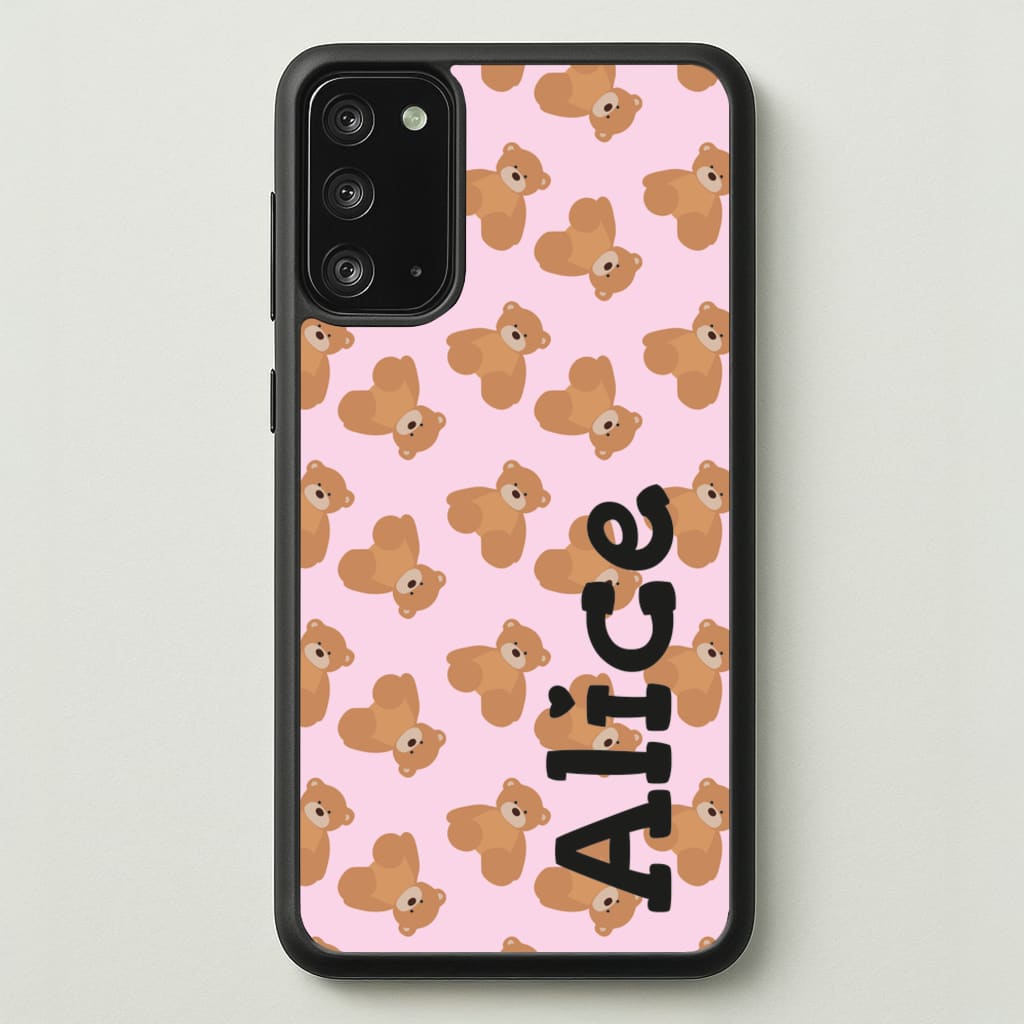 Teddy Bear Pattern - Personalised Christmas   - Christmas Phone Case for Galaxy Note 20