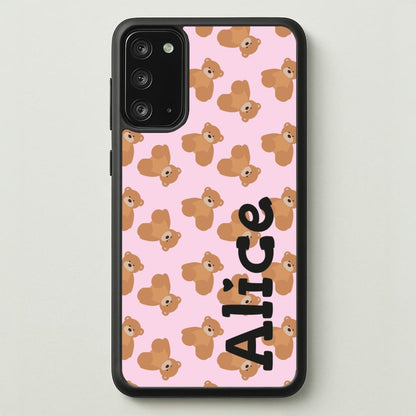 Teddy Bear Pattern - Personalised Christmas   - Christmas Phone Case for Galaxy Note 20