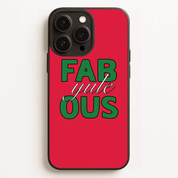 Fab-Yule-Ous Red - Christmas Puns  - Christmas Puns Phone Case for iPhone 16 Pro Max