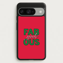 Fab-Yule-Ous Red - Christmas Puns Phone Case for Google Pixel 10 / 10 Pro
