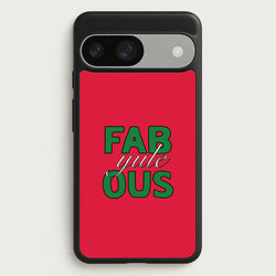 Fab-Yule-Ous Red - Christmas Puns  - Christmas Puns Phone Case for Google Pixel 9 / 9 Pro