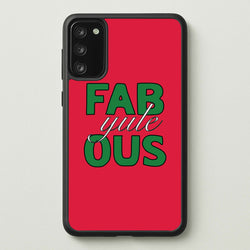 Fab-Yule-Ous Red - Christmas Puns  - Christmas Puns Phone Case for Galaxy A41